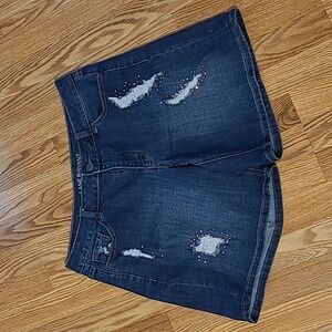Lane Bryant Distressed Jean Shorts